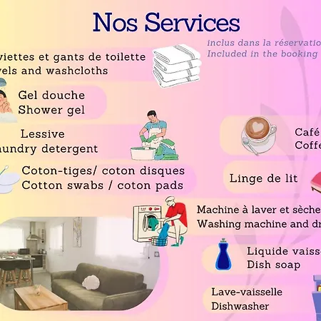 别墅 Trio Home,3 Chambres, Parking Prive Gratuit, Wifi Debit, 10min La Rochelle,15min Ile De Re